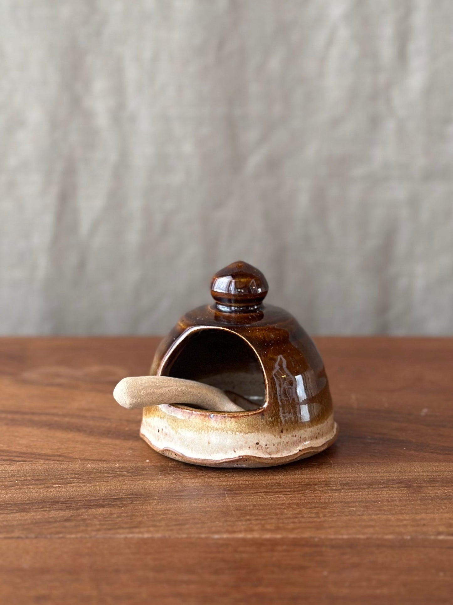 Salt Keeper with Spoon